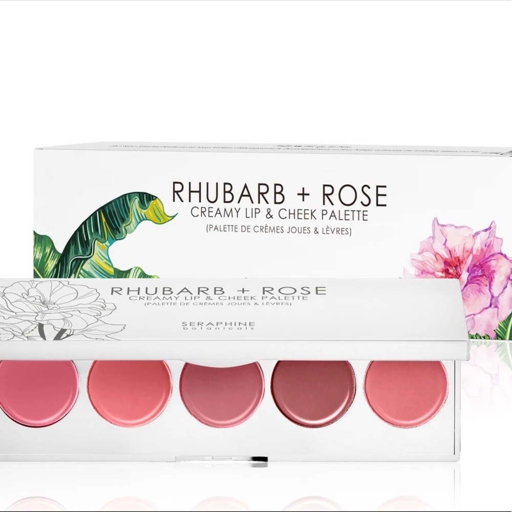 UNOPENED Rhubarb & Rose creamy lip / cheek palette